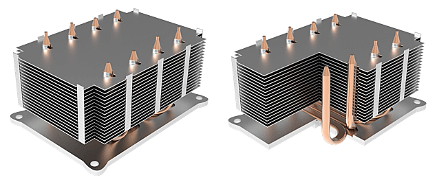 5种热管散热器的性能与成本比较