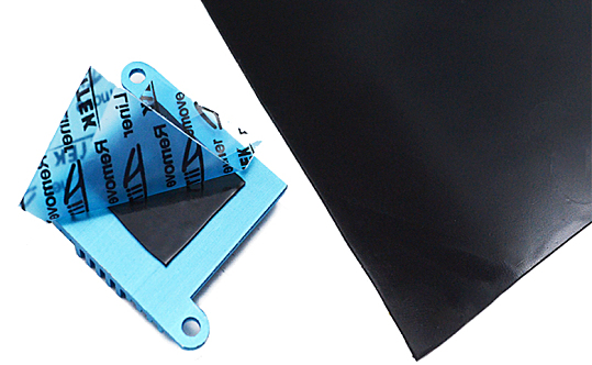 25W超高导热硅胶片|导热矽胶TIF92500黑色带自粘多种厚度、硬度可选