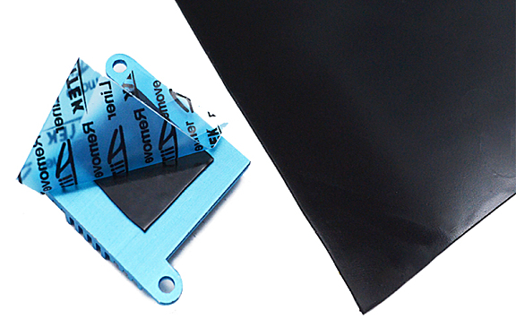 25W超高导热硅胶片|导热矽胶TIF92500黑色带自粘多种厚度、硬度可选